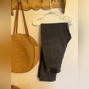 Abercrombie faded black jeans